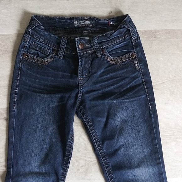 Silver Suki‎ Mid Boot Embroidered Jeans raw ham - Picture 2 of 16